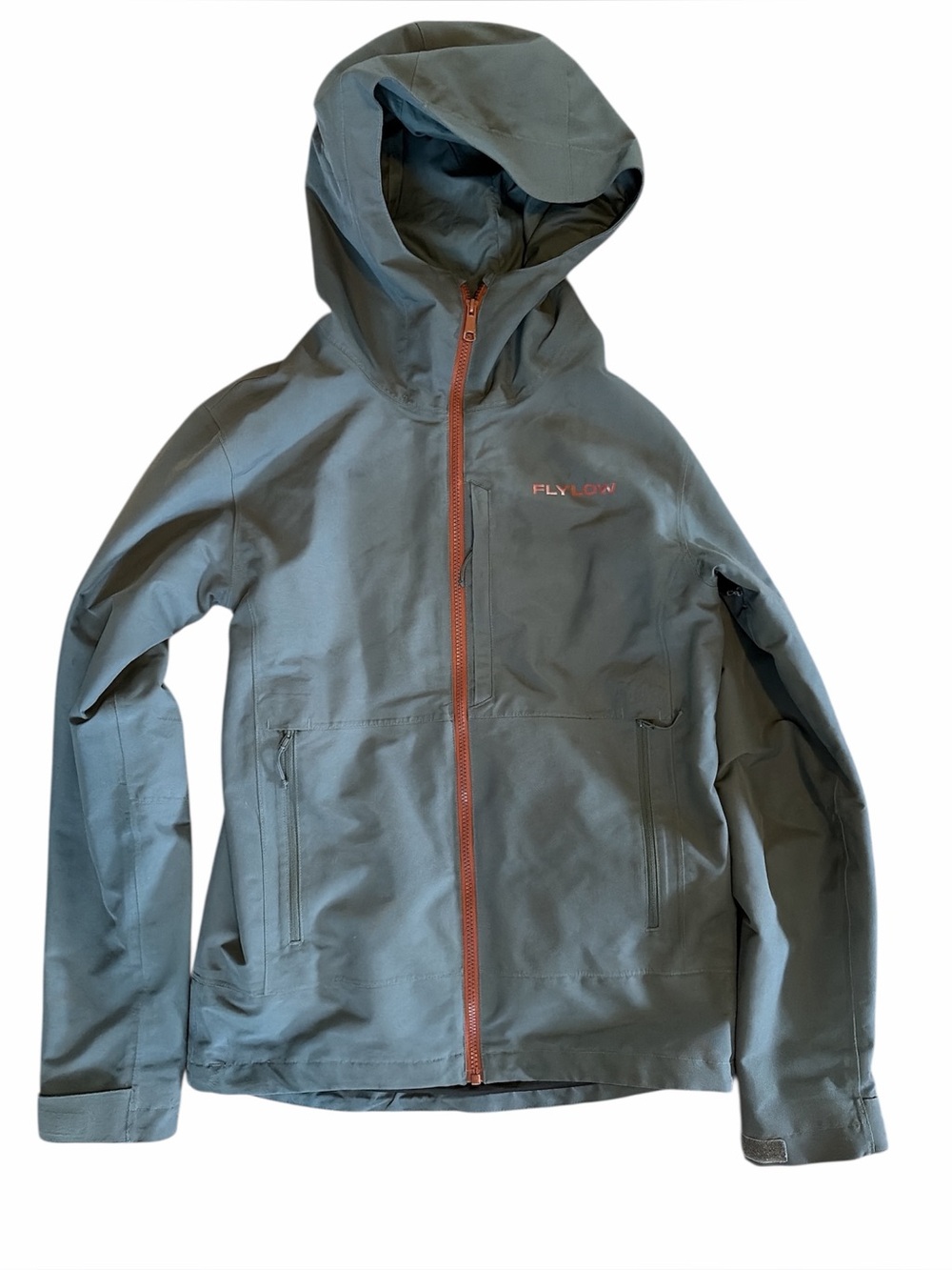 Flylow Hooded Shell Jacket in Slate Blue